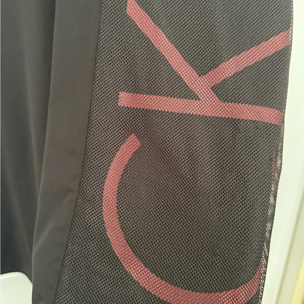 Calvin Klein Men's Polo Shirt in Black with Red Accents - Picture 5 of 6